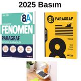 Hız Yayınları FENOMEN 8A PARAGRAF + HIZ 8.SINIF PARAGRAF SORU BANKALARI SET 2025-2026 PRİZ TUTUCU HEDİYE