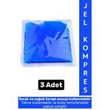 Hızlı Etki Soğutucu Yıkanıp Tekrar Kullanılabilir Sıcak Soğuk Jel Kompres Buz Paketi Termojel 3 Adet