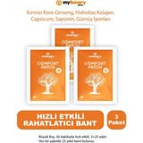 Hızlı Etkili Isı Bandı Doğal Ginseng Bandı Uzun Süreli Etki 50 Bant