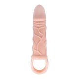 Hızlı Express Pretty Love Breyden 18 Cm Uzatmalı 3 Cm Dolgulu Testis Halkalı Penis Kılıfı