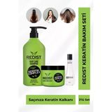 Hızlı Saç Uzatan Keratin Saç Bakım Seti 3'Lü Eko Paket