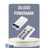 Hızlı Şarj Destekli 20.000mAh Powerbank USB Type-C Lightning LCD