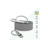 Hızlı Şarj Kablosu 4 İn 1 | Usb-A/C To Type-C/Lightning, 60W, 1.2M, Manyetik (Gri-V0201008)