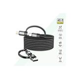 Hızlı Şarj Kablosu 4 İn 1 | Usb-A/C To Type-C/Lightning, 60W, 1.2M, Manyetik (Siyah-V0201007)