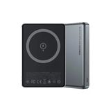 Hızlı Şarj Özellikli Magsafe Powerbank Recci RPB-W26 Armor Serisi Ultra Ince PD20W 15W 10000MAH Gri