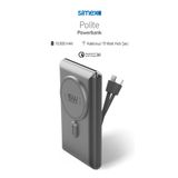 Hızlı Şarj Temassız MagSafe PowerBank 22,5W 10000mAh Dahili Kablolu Simex S-38 Polite