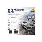 hızlı store Drone Gri HD Kameralı 360° Dönüşlü taşınabilir T1 Drone