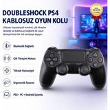 Hızlı Store Gamepad DoubleShock PS4 Kablosuz Oyun Kolu, Yüksek Hassasiyetli Çift Titreşimli Bluetooth,