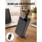 Hızlı Taşınabilir 50.000 Mah Powerbank Led Ekran Android Ve İos Uyumlu Yeni Nesil
