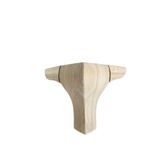 HİZMET AHŞAP Ahşap Avangart Ayak 12 Cm Komidin,dolap,koltuk,vestier,konsol,dresuar Ayağı - Tek Ebat 8x8x12cm