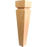Hizmet Ahşap Ahşap Torna Ayak Dolap,koltuk,komidin Ayağı 6X6X25CM Koşeli