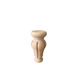 HİZMET AHŞAP CNC Ahşap Ayak Gürgen Ağacı Dolap,komidin,sehba,vestiyer Ayağı 6x6x12 cm ham