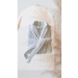 Hızsoy Tekstil Jakarlı Lux Unisex Bornoz (BEYAZ, 6XL)