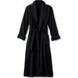 Hızsoy Tekstil Unisex Pamuklu Bornoz - Siyah - XL
