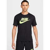 HJ3564-010 NK RUN ENERGY MILER SS Siyah Erkek T-Shirt