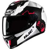 Hjc C10 Kapalı Kask Aspa Mc1 Polikarbonat Malzemeden UV Koruma Özellikli XL Beden