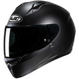Hjc C10 Kapalı Kask Siyah XL Toka Kapanma Yuvarlak Burun Stili ile Güvenli Sürüş
