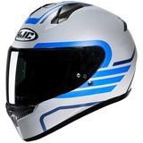 Hjc C10 Lito Full Face Motosiklet Kaskı - Gri - Mavi