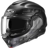 Hjc F100 Hetal MC5SF Çene Açılır Kask - XL - Siyah - Gri