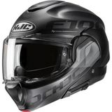 Hjc F100 Hetal MC5SF Çene Açılır Motosiklet Kaskı Mat Siyah Gri - XL - Çok Renkli