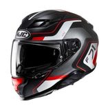 Hjc F71 Arcan Mc1Sf Kapalı Kask Siyah - Kırmızı 2XL Toka Kapanma Yuvarlak Burun Stili