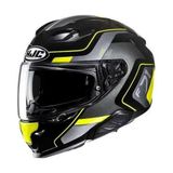 Hjc F71 Arcan Mc3H Kapalı Kask 2XL Siyah Gri Sarı Renkli Hafif Polikarbon Yapı ile Güvenli Sürüş