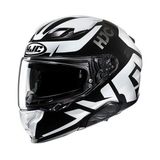 Hjc F71 Bard Mc5 Kapalı Motosiklet Kaskı Siyah Beyaz Hafif Fiber Kompozit Malzeme ile Üstün Koruma - Renkli