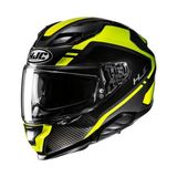 Hjc F71 Tozz MC3H Kapalı Motosiklet Kaskı Siyah Neon Sarı