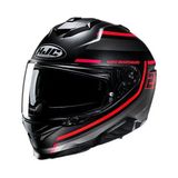 Hjc I71 FQ20 MC1SF Kapalı Motosiklet Kaskı Siyah Kırmızı - 2XL - Siyah - Kırmızı