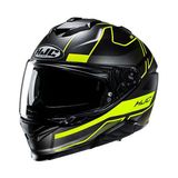 Hjc I71 Iorix MC3HSF Kapalı Motosiklet Kaskı Siyah Neon Sarı - Renkli