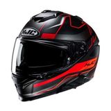 Hjc I71 Kask Iorıx MC1SF Siyah - Kırmızı Renkli Gelişmiş Polikarbonat Malzeme ile Konforlu Tasarım - XS