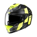 Hjc I71 Peka MC3HSF Kapalı Motosiklet Kaskı Mat Siyah Neon - Renkli