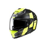 HJC İ71 Peka MC3HSF Kapalı Motosiklet Kaskı Mat Siyah Neon
