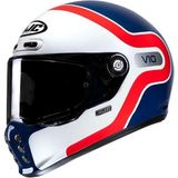 Hjc Kask Hjc V10 Grape MC21 Mavi Beyaz - Mavi - Beyaz - 2XL