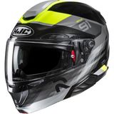 Hjc RPHA91 Madal MC3H Çene Açılır Motosiklet Kaskı Siyah Neon Sarı - XXL - Çok Renkli