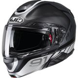 Hjc RPHA91 Rafino MC5SF Çene Açılır Motosiklet Kaskı Siyah Beyaz - XL - Çok Renkli