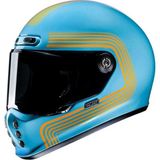 Hjc V10 Kask Foni Mavi MC27 - Renkli
