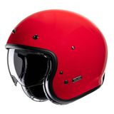 HJC V31 Katı Retro Jet Kask (Gri, S (55/56))