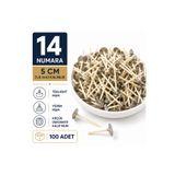 hk **14 Numara 3 cm Kopçalı Mum Fitili 1,8 mm 100 Adet
