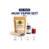 hk Mum Yapım Kiti - 500 gr Soya Wax, Esans, Boya ve 20 Fitil