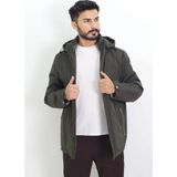 Hk Premium Erkek Kışlık Mont Haki – Kapüşonlu, Su Itici, Rüzgar Geçirmez Parka - XL