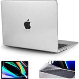 Hk Teknoloji Macbook Pro 16 Inç A3428 M5 Pro A3429 M5 Max Işlemcili 2026 Model Parlak Şeffaf Doku Kılıf Hardcase Tuş+Ekran Koruyucu 3 Lü Set