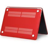 Hk Teknoloji Macbook Pro 16 Inç A3428 M5 Pro Işlemci 2026 Model Mat Doku Kılıf Hardcase Kapak - Kırmızı