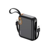 hkm tech POWER DUO 10.000 mAh 20W, PD 20W hızlı şarj destekli, Type-C ve Lightning Kablolu Powerbank