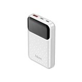 hkm tech Power Nano 10.000 Mah 20W, Pd 20W Hızlı Şarj Destekli, Type-C ve Lightning Kablolu Powerbank - Beyaz