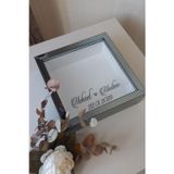 Hkm Ticaret 25X25 Cm Füme Derin Anı Çerçevesi Düz Zeminli Isimli Ve Tarihli! Derin Çerçeve