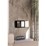 Hkm Ticaret 30X40X7 Cm Siyah Duvar Asılabilir Sigorta Ve Modem-Wifi Saklama Kutusu! Saklama Kutusu