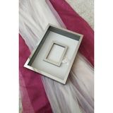 HKM Ticaret Ledli 40X50 cm Siyah-Gümüş Gül Anı Çerçevesi! Fotoğraf Çerçevesi! Gül Anı Çerçevesi