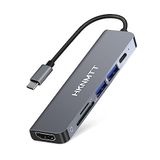 HKNMTT USB C Hub ve Yerleştirme İstasyonu - MacBook Pro, MacBook Air ve Dizüstü Bilgisayar için HDMI özellikli Multiport Adaptörü