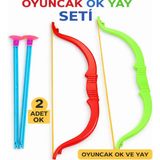 Hknova Oyuncak Plastik Ok Yay Seti 2 Adet Nostaljik Oyuncak Eğlenceli Okçuluk Dersi